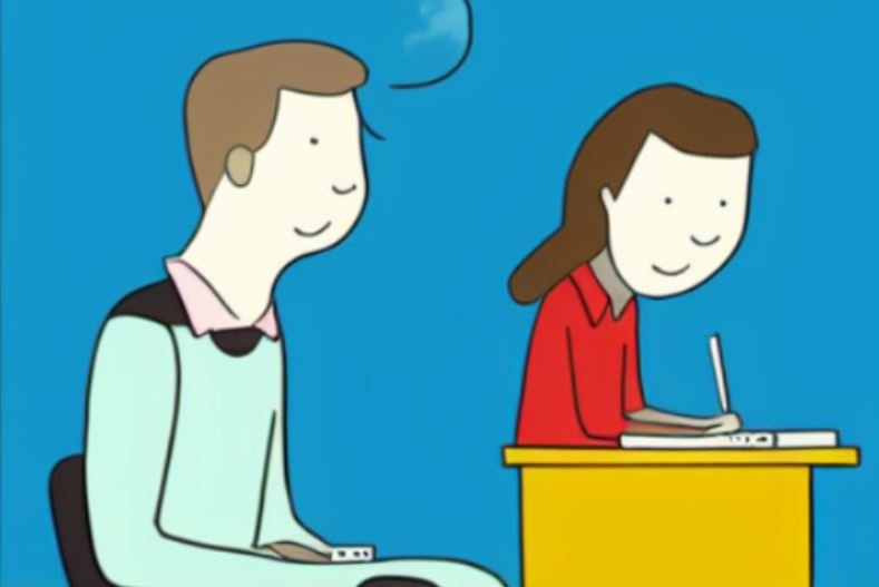 AI generated cartoon image of students